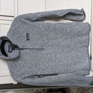 Patagonia gray quarter zip size medium